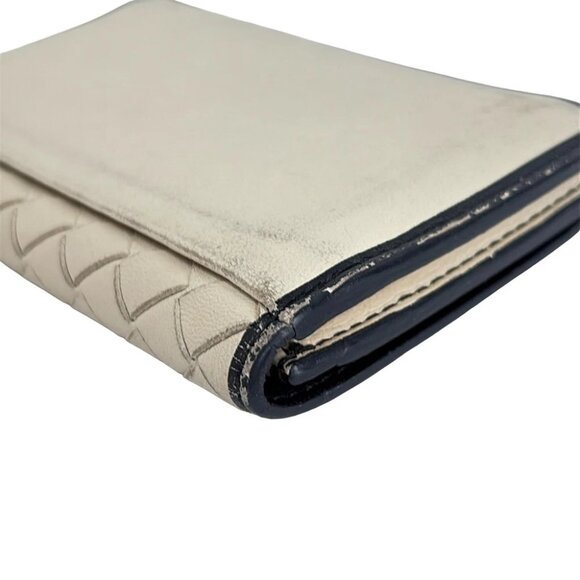 BOTTEGA VENETA Intrecciato - Cream Black Leather B - Picture 4 of 5